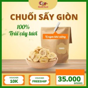 chuối sấy giòn