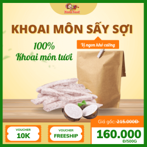 Khoai môn sấy sợi