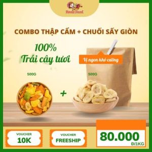 combo chối sấy thập cẩm sấy giòn