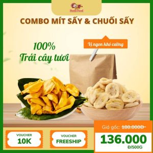 mít sấy chuối sấy